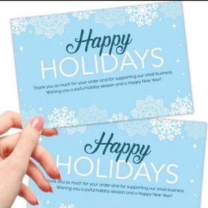 25 Happy Holidays 4X6 Thank you…